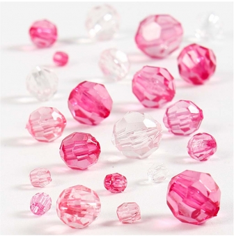 mix de perles a facettes