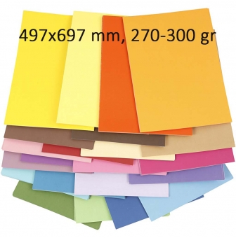 papier couleur 497x697 mm 270 300 gr 10f