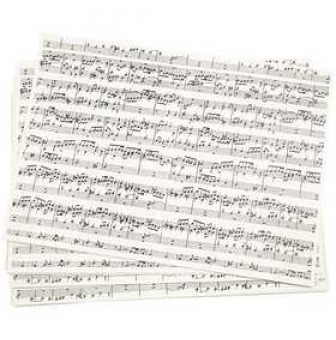 papier kraft imprime a4 notes de musiques