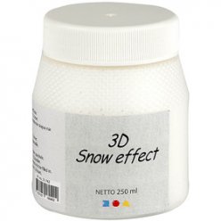 Pâte Neige 3D effet mat 250 ml