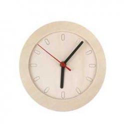 horloge en bois 15 cm