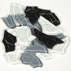 mosaique verre crash melange gris