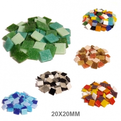 mosaique verre joy assortiment 20x20x4mm