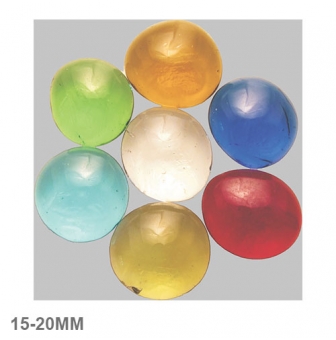 nuggets en verre 15  20mm melange multicolore