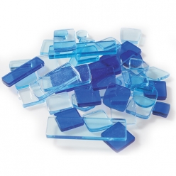 mosaique acrylique melange bleu