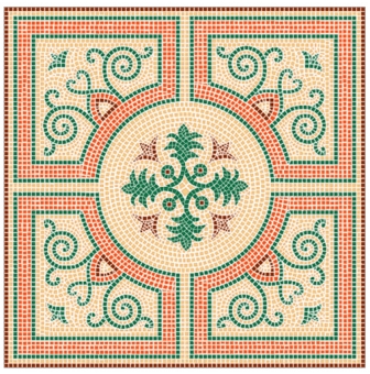 modeles pour mosaique agra 80x80 cm