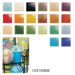 mosaique verre joy 10x10x4mm