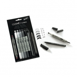 set 51 copic ciao gris frois avec 1 multiliner