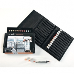 set copic marker  12 couleurs architecture trousse gratuite