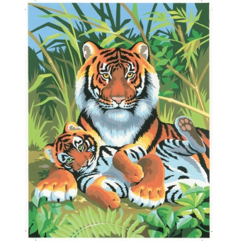 peinture par n debutant  tigres