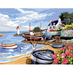 peinture par n  rivage breton