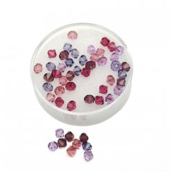 Perles cristal Swarovski Assortiment lilas 4 mm 50 pièces