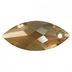 pendentif cristal swarovski navette 30x14 mm