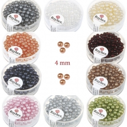 perles en verre renaissance 4 mm o 85 pieces