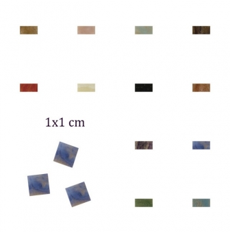 mosaique acrylique 1x1 cm marbree