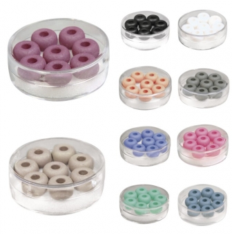 perle silk bead grand trou en verre4 mm 8 pieces