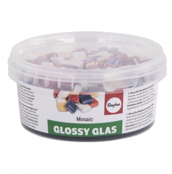 mosaique melange de tesselle glossy glas