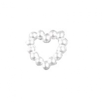 coeur acrylique en perles 10 mm