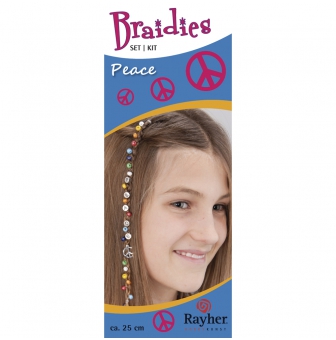 kit braidy bijoux cheveux peace
