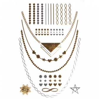 tatoos bijoux  triangle et motifs