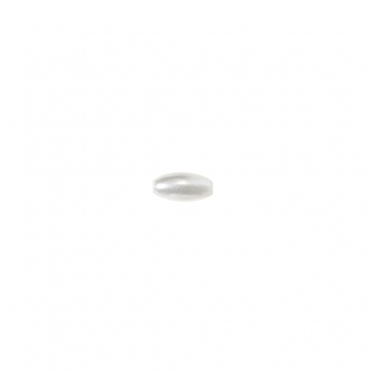 olives de cire 8x4 mm blanches