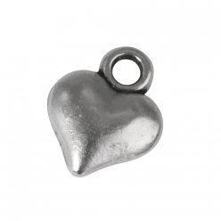 pendentif en metal coeur 14 mm vrac