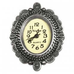 horloge metallique 25x32 cm or