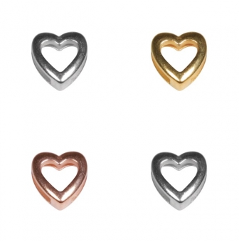 ornement en metal coeur