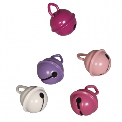 deco clochettes en metal rose mix o15mm