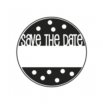 tampon save the date 3 cm o