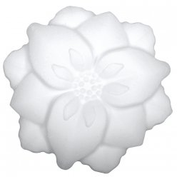 Fleur en polystyrène 13,5 cm plat