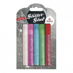 Kit glitter - glue coloris pastel 10 ml 