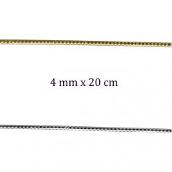 Bandes de perles en cire 20 cm 4 mm