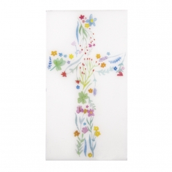 motifs de cire croix florale