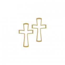 sticker autocollant motif croix