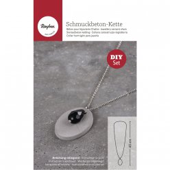 kit pendentif en beton pour bijouterie ovale