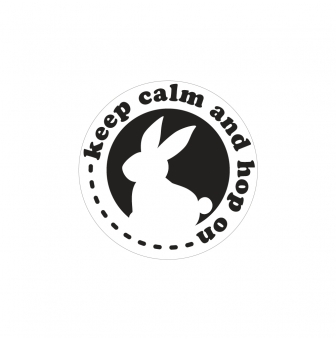 labels  poincons keep calm and hop on 45mm o
