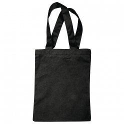 sac en coton noir 21x25 cm