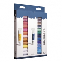 kit d artiste peintures a l huile 24x12 ml