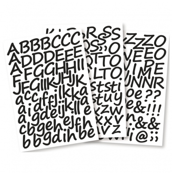 Lettres adhésives Écriture cursive 3 cm Rayher - Alphabets et
