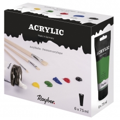 kit acrylique niveau etude 6 x 75 ml