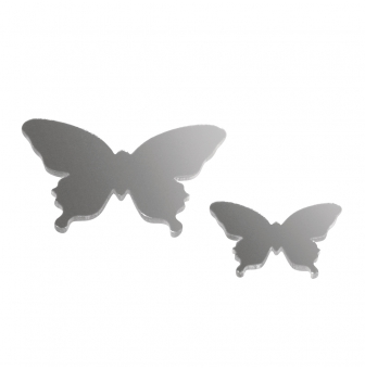 miniatures miroir plastique papillon