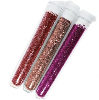 trio poudre de paillettes fines teintes rosees