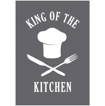 pochoir king of the kitchen a5
