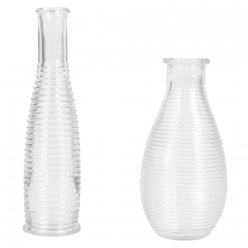 Vases à rainures 14 et 18 cm 