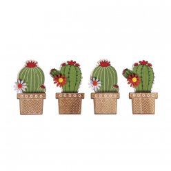 miniatures en bois cactus