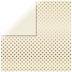 papier scrapbooking gold foil dots