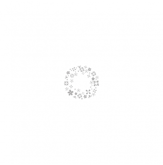 pocha estampercouronne fleurs negatif