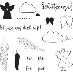 clear stamps schutzengel