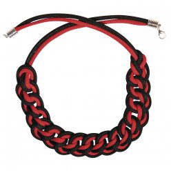 kit collier paracord rouge et noir 21 cm